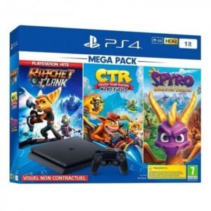 PlayStation 4 Slim + Crash Team Racing + Spyro Reignited Trilogy + Ratchet & Clank1000 GB
