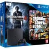 PlayStation 4 Slim + Uncharted 4: A Thief´s End + Grand Theft Auto V1000 GB