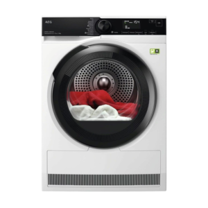 AEG Series 8000 TR8T75789, Freistehend, Frontlader, Wärmepumpe, Weiß, Drehregler, Berührung