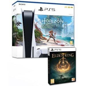 PlayStation 5 + Horizon Forbidden West + Elden Ring825 GB