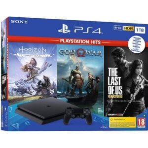 PlayStation 4 Slim + Horizon Zero Dawn + God of War + The Last of Us (Remastered)1000 GB