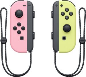 Nintendo Joy-Con 2er Set pastell Gamepad Nintendo Switch Pastell-Gelb, Pastell-Rosa