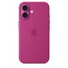 Apple iPhone 16 Silikon Case mit MagSafe Fuchsia